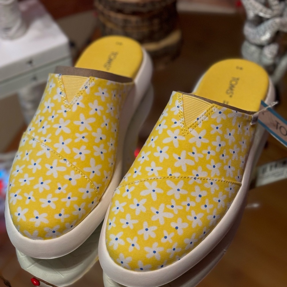 TOMS Daisy slip on tennis shoes